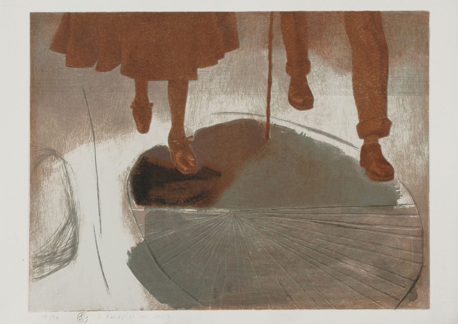 WALK  litho  50 x 70 cm.  2008