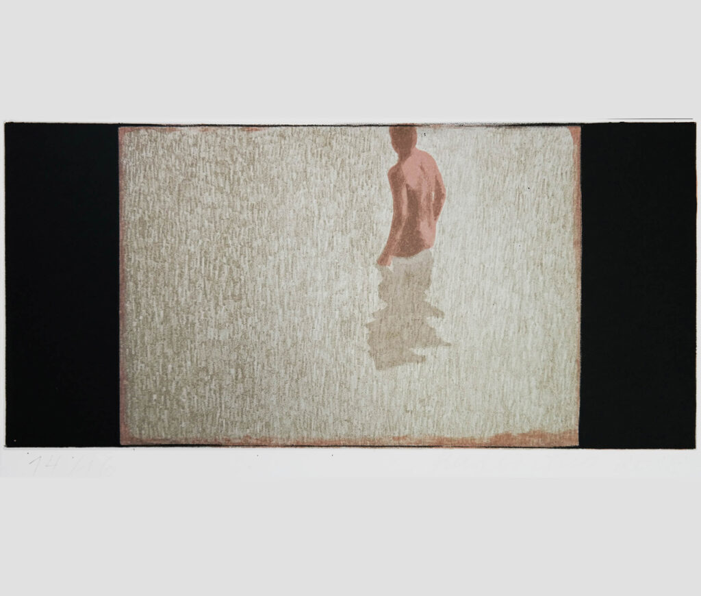 BATHER I  litho  35 x 50 cm.  2018
