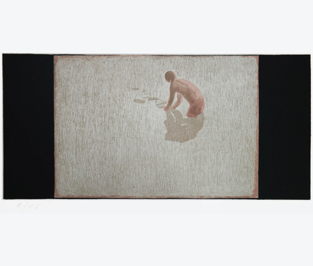 BATHER II  litho  35 x 50 sm.  2018