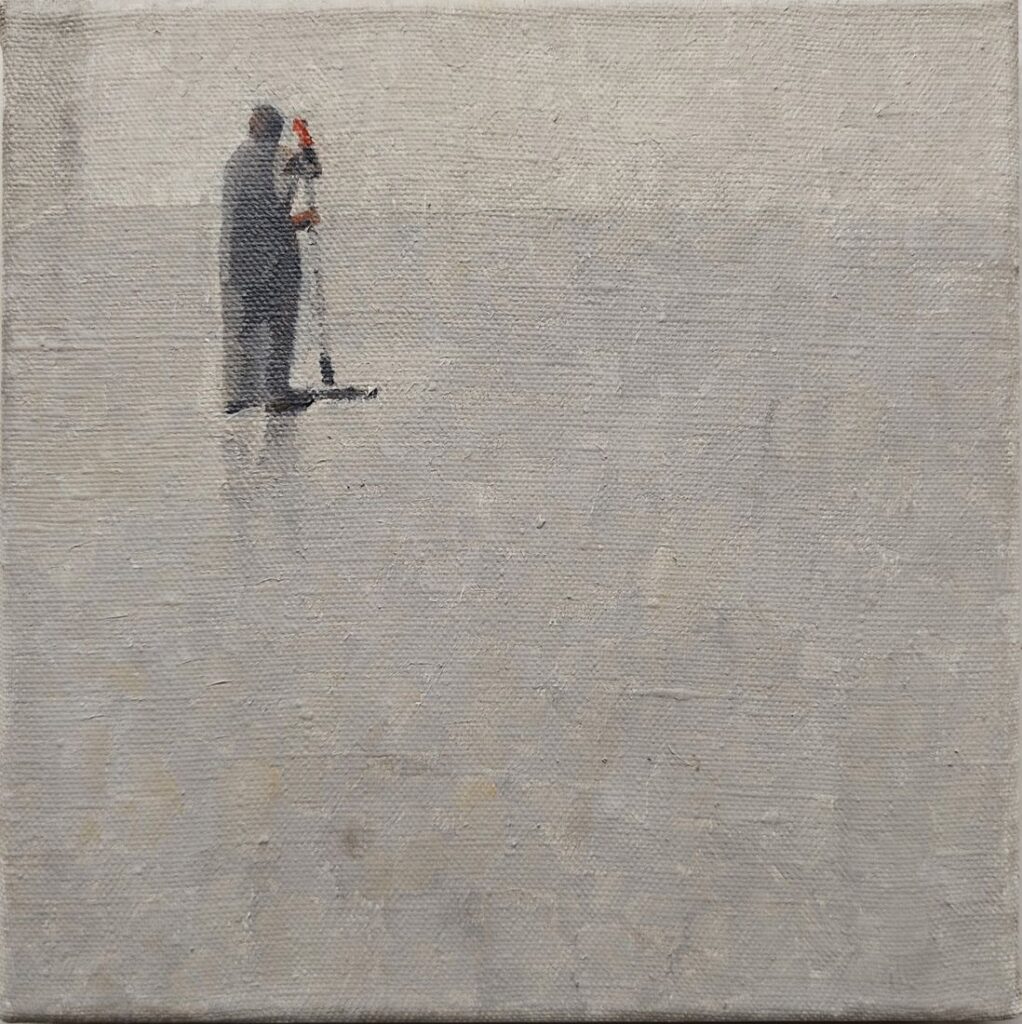 MOPPING 1 oil, canvas, 20 x 20 cm. 2024