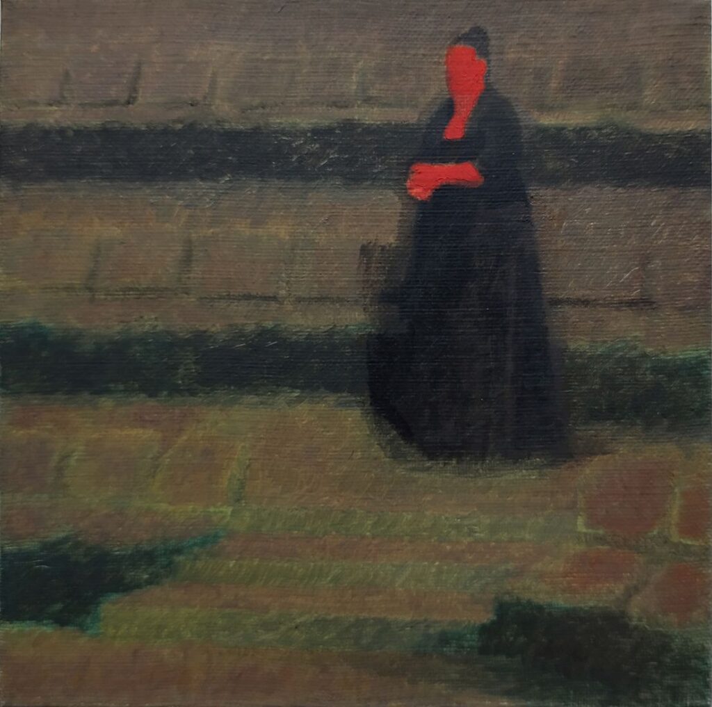 SCENE oil, canvas, 20 x 20 cm. 2024