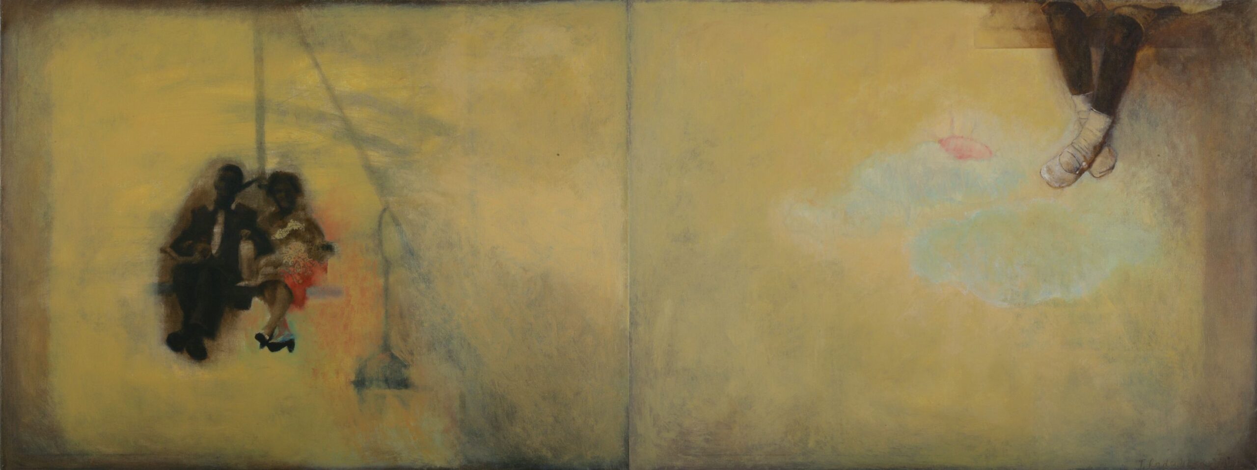 FUNICULAR  oil, canvas,  120 x 320 cm.  2009